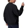 imageTHE GYM PEOPLE Womens Oversized Fleece Sweatshirts Loose Fit Crewneck Long Sleeve Pullover TopsBlack