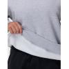 imageTHE GYM PEOPLE Womens Oversized Fleece Sweatshirts Loose Fit Crewneck Long Sleeve Pullover TopsGrey