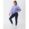 imageTHE GYM PEOPLE Womens Oversized Fleece Sweatshirts Loose Fit Crewneck Long Sleeve Pullover TopsLavender Purple