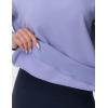 imageTHE GYM PEOPLE Womens Oversized Fleece Sweatshirts Loose Fit Crewneck Long Sleeve Pullover TopsLavender Purple