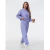 imageTHE GYM PEOPLE Womens Oversized Fleece Sweatshirts Loose Fit Crewneck Long Sleeve Pullover TopsLavender Purple