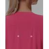 imageTHE GYM PEOPLE Womens Short Sleeve Workout TShirts Stretchy Lightweight Crewneck Athletic Running Lounge Tee TopsBright Pink