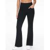 imageTHE GYM PEOPLE Womens Tummy Control Bell Bottom Jeans High Waisted Wide Leg Flare Pants Jeggings with PocketsBlack