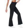 imageTHE GYM PEOPLE Womens Tummy Control Bell Bottom Jeans High Waisted Wide Leg Flare Pants Jeggings with PocketsBlack
