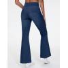 imageTHE GYM PEOPLE Womens Tummy Control Bell Bottom Jeans High Waisted Wide Leg Flare Pants Jeggings with PocketsDark Blue