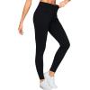 imageTHE GYM PEOPLE Womens V Cross Denim Jegging Pants High Waisted Stretchy Skinny Jean Leggings with PocketsBlack