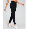 imageTHE GYM PEOPLE Womens V Cross Denim Jegging Pants High Waisted Stretchy Skinny Jean Leggings with PocketsBlack
