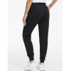 imageTHE GYM PEOPLE Womens Workout Joggers Leggings Drawstring Running Lounge Sweatpants Tapered Pants with PocketsBlack