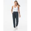imageTHE GYM PEOPLE Womens Workout Joggers Leggings Drawstring Running Lounge Sweatpants Tapered Pants with PocketsDark Grey