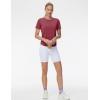 imageTHE GYM PEOPLE Womens Workout Short Sleeve Breathable TShirts Athletic Yoga Tee TopsDark Red
