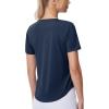imageTHE GYM PEOPLE Womens Workout Short Sleeve Breathable TShirts Athletic Yoga Tee TopsNavy Blue