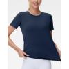 imageTHE GYM PEOPLE Womens Workout Short Sleeve Breathable TShirts Athletic Yoga Tee TopsNavy Blue
