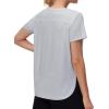 imageTHE GYM PEOPLE Womens Workout TShirts Loose Fit Short Sleeve Cotton Running Basic Tee Tops with Split HemHeather Grey