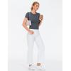 imageTHE GYM PEOPLE Womens Workout Tops Short Sleeve Slim Fit Breathable Athletic Yoga Running Casual Basic Tee ShirtsDark Grey