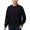 imageTHE GYM PEOPLE Womens Oversized Fleece Sweatshirts Loose Fit Crewneck Long Sleeve Pullover TopsBlack