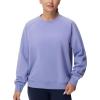 imageTHE GYM PEOPLE Womens Oversized Fleece Sweatshirts Loose Fit Crewneck Long Sleeve Pullover TopsLavender Purple