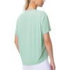 imageTHE GYM PEOPLE Womens Short Sleeve Workout TShirts Back Loose Fit Running Yoga Tee TopsLight Green