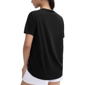 imageTHE GYM PEOPLE Womens Loose Fit Workout TShirts V Neck Short Sleeve Running Yoga Lounge Tee TopsBlack