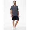 imageMens Cooling Ice Silk Running Shirts Quick Dry Short Sleeve Athletic Gym TShirts UPF 50 Outdoor Workout TshirtsBlue Grey Heather