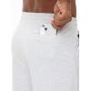 imageMens Lounge Shorts with Deep Pockets Loosefit Jersey Shorts for RunningWorkoutTraining BasketballHeather White