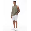 imageMens Lounge Shorts with Deep Pockets Loosefit Jersey Shorts for RunningWorkoutTraining BasketballHeather White
