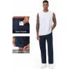 imageTHE GYM PEOPLE Mens Baggy Sweatpants Lightweight Lounge Open Bottom Athletic Workout Pants with PocketsBlue