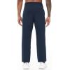 imageTHE GYM PEOPLE Mens Baggy Sweatpants Lightweight Lounge Open Bottom Athletic Workout Pants with PocketsBlue