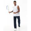 imageTHE GYM PEOPLE Mens Baggy Sweatpants Lightweight Lounge Open Bottom Athletic Workout Pants with PocketsBlue