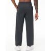 imageTHE GYM PEOPLE Mens Baggy Sweatpants Lightweight Lounge Open Bottom Athletic Workout Pants with PocketsDark Grey