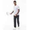 imageTHE GYM PEOPLE Mens Baggy Sweatpants Lightweight Lounge Open Bottom Athletic Workout Pants with PocketsDark Grey