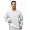 imageTHE GYM PEOPLE Mens Fleece Crewneck Sweatshirt Thick Loose fit Soft Basic Pullover SweatshirtGrey