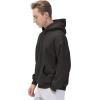 imageTHE GYM PEOPLE Mens Fleece Pullover Hoodie Loose Fit Ultra Soft Hooded Sweatshirt With PocketsIron Black