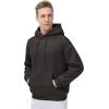 imageTHE GYM PEOPLE Mens Fleece Pullover Hoodie Loose Fit Ultra Soft Hooded Sweatshirt With PocketsIron Black