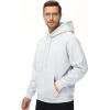 imageTHE GYM PEOPLE Mens Fleece Pullover Hoodie Loose Fit Ultra Soft Hooded Sweatshirt With PocketsLight Grey