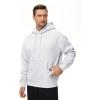 imageTHE GYM PEOPLE Mens Fleece Pullover Hoodie Loose Fit Ultra Soft Hooded Sweatshirt With PocketsLight Grey
