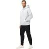 imageTHE GYM PEOPLE Mens Fleece Pullover Hoodie Loose Fit Ultra Soft Hooded Sweatshirt With PocketsLight Grey