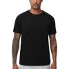 imageTHE GYM PEOPLE Mens Workout TShirts Short Sleeve Breathable UPF 50 Outdoor Athletic Running Tee TopsBlack