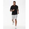imageTHE GYM PEOPLE Mens Workout TShirts Short Sleeve Breathable UPF 50 Outdoor Athletic Running Tee TopsBlack