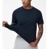 imageTHE GYM PEOPLE Mens Workout TShirts Short Sleeve Breathable UPF 50 Outdoor Athletic Running Tee TopsNavy Blue