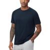 imageTHE GYM PEOPLE Mens Workout TShirts Short Sleeve Breathable UPF 50 Outdoor Athletic Running Tee TopsNavy Blue