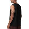 imageTHE GYM PEOPLE Mens Workout Tank Top UPF 50 Sleeveless Quick Dry Athletic Shirts Casual Running Muscle ShirtsBlack