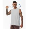 imageTHE GYM PEOPLE Mens Workout Tank Top UPF 50 Sleeveless Quick Dry Athletic Shirts Casual Running Muscle ShirtsLight Grey