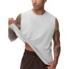 imageTHE GYM PEOPLE Mens Workout Tank Top UPF 50 Sleeveless Quick Dry Athletic Shirts Casual Running Muscle ShirtsLight Grey