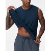 imageTHE GYM PEOPLE Mens Workout Tank Top UPF 50 Sleeveless Quick Dry Athletic Shirts Casual Running Muscle ShirtsNavy Blue