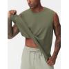 imageTHE GYM PEOPLE Mens Workout Tank Top UPF 50 Sleeveless Quick Dry Athletic Shirts Casual Running Muscle ShirtsOlive Green