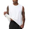 imageTHE GYM PEOPLE Mens Workout Tank Top UPF 50 Sleeveless Quick Dry Athletic Shirts Casual Running Muscle ShirtsWhite
