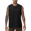 imageTHE GYM PEOPLE Mens Workout Tank Top UPF 50 Sleeveless Quick Dry Athletic Shirts Casual Running Muscle ShirtsBlack