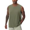 imageTHE GYM PEOPLE Mens Workout Tank Top UPF 50 Sleeveless Quick Dry Athletic Shirts Casual Running Muscle ShirtsOlive Green