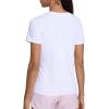 imageTHE GYM PEOPLE Womens VNeck Workout Shirts Short Sleeve Breathable Basic Yoga Athletic TShirtsWhite