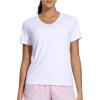 imageTHE GYM PEOPLE Womens VNeck Workout Shirts Short Sleeve Breathable Basic Yoga Athletic TShirtsWhite